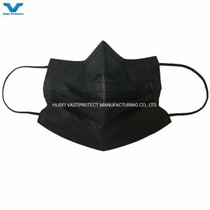 Wholesale Flat Bfe 90 95 99 Protective Earloop PP 3ply Non-Woven Disposable Black White Face Mask from china suppliers