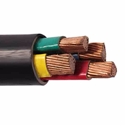 0.6/1kV CU/PVC High Voltage Power Cables 4 Core 25mm PVC Insulated Power Cable