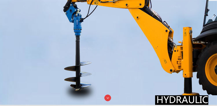 Auger drilling machine BY-AD300 Excavator ground hole drill hydraulic auger drilling equipment used on excavator