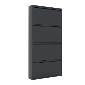 Wholesale Wall Mounted Metal Shoe Cabinet Home Storage Footwear Cupboard from china suppliers