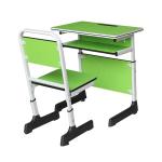 Metal Children Pantone Color Double Student Desk And Chair School Furniture