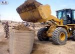 Military Geotextile Sand Filled Barriers , Hot Dipped Galvanized Hesco Type