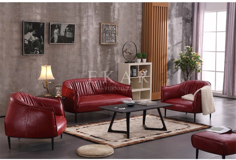 Upholstered Arm Stainless Steel Leg Leather Modern Leisure Chair ZZ-ZKB003