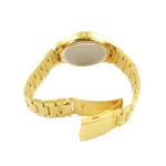 Gold Quartz Japan Movt Brass Wrist Watch With Stainless Steel Clasp