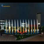 music dancing running marble dry fountain
