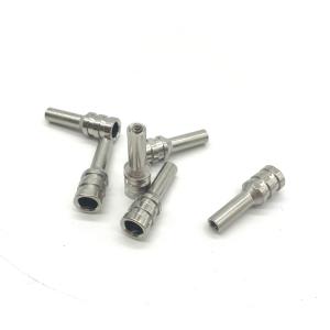 Wholesale Gilded CNC Lathe Machining Parts , 316 Stainless Steel Shaft 6x31.6mm from china suppliers