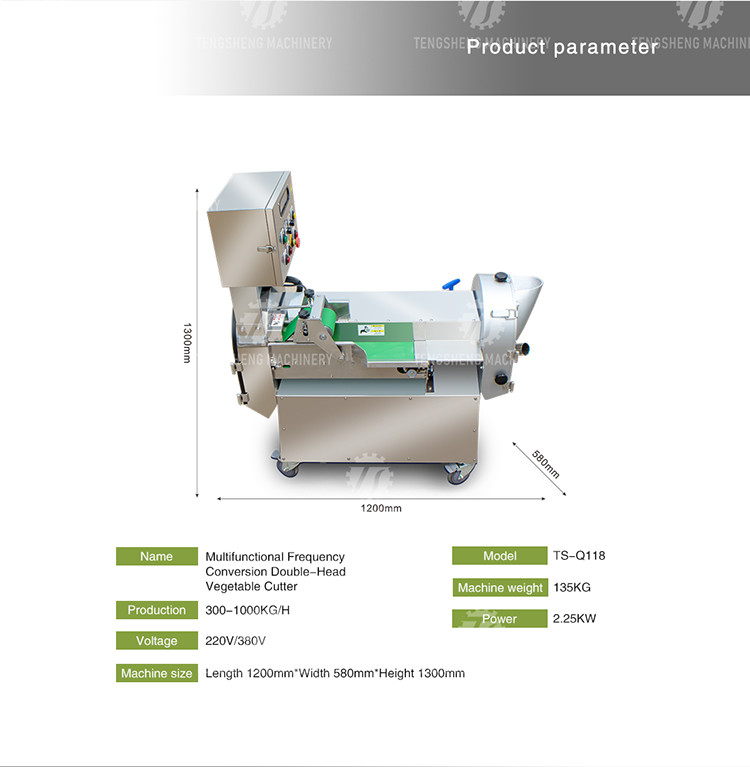 Industrial 2.25KW Vegetable Potato Cutting Slicer Machine (TS-Q118)