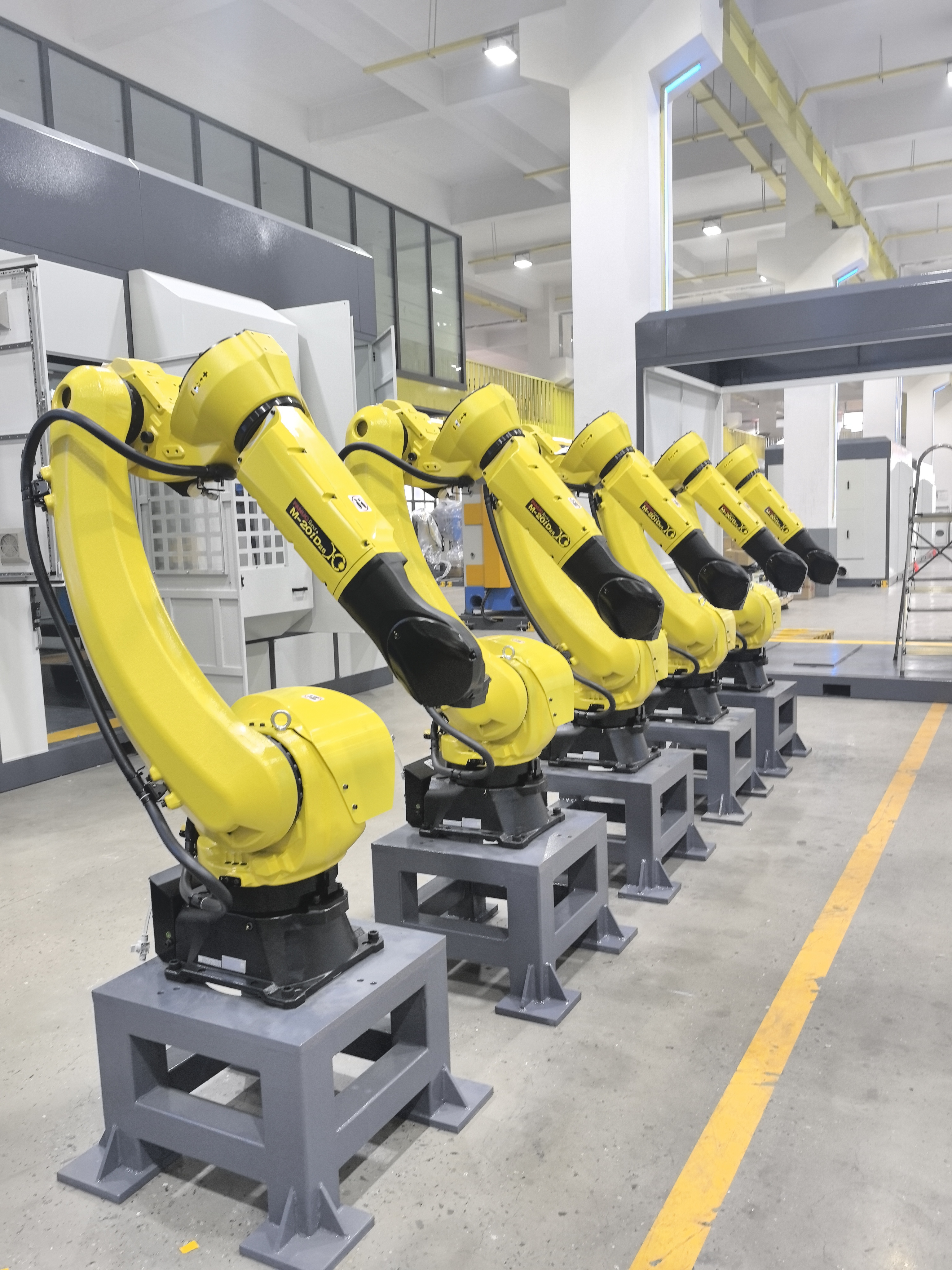 Robotic Polishing Machine Automatic Tool Changer Metal Grinding Buffing Deburring Flexible Cell