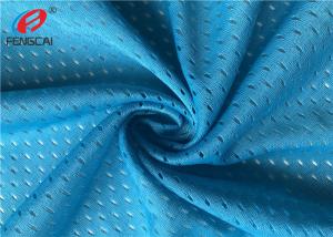 Wholesale Blue Colour 100% Polyester Sports Mesh Fabric Athletic Garment Material from china suppliers