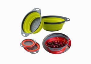 Wholesale BPA Free Silicone Kitchen Gadgets Fruit Vegetable Wash Basket Sink Filter from china suppliers