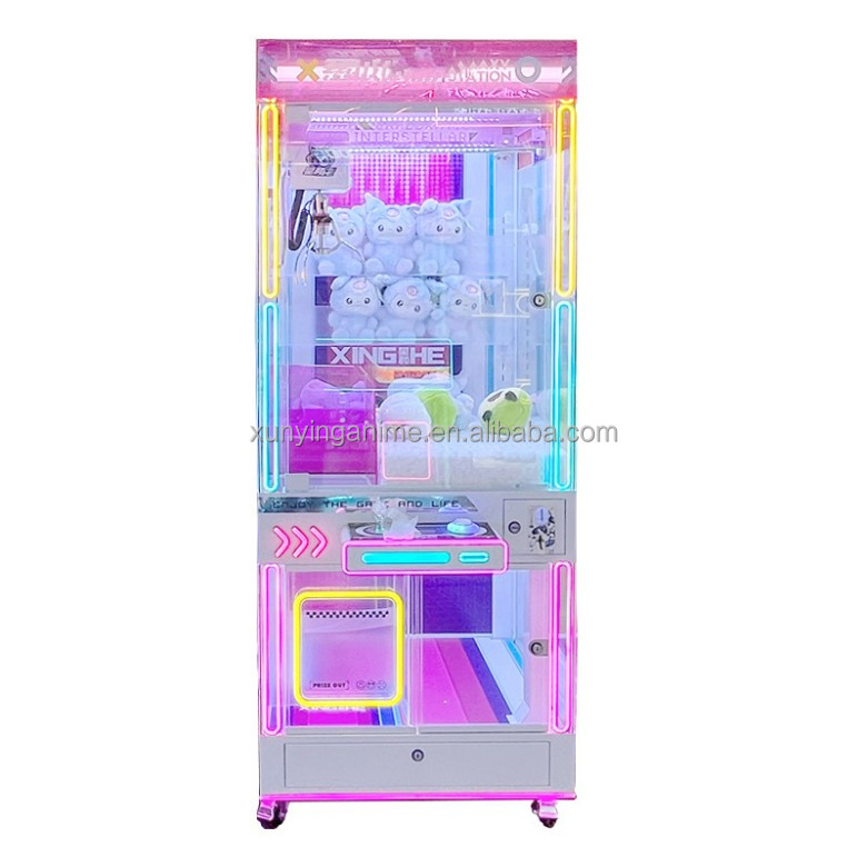 Crane Game Toy Grabber Claw Machine Coin Scan Code Clip Snack Gift Doll 110V
