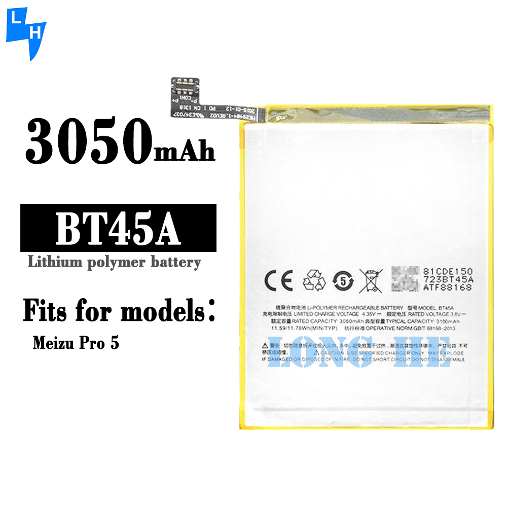 Capacity 3050mAh Mobile Phone Battery For Meizu Pro 5 Original lithium-ion batteries