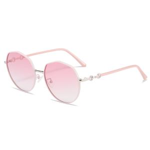 Wholesale Female Round Metal Sunglasses Anti UV Lightweight Durable Longevity from china suppliers