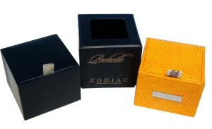 Wholesale Tie Rack Men’s Cufflink Paper Box, Cardboard Gift Boxes With Ribbon Handle, Stamped Logo from china suppliers