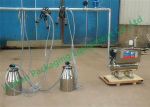 China Farm Equipment Cow Milker Machine with Horizontal Vacuum Buffer Tank on sale