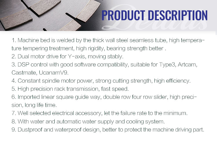 Stone CNC Engraving Machine for Architectural Stone Fabrication in Mexico Turkey Russia
