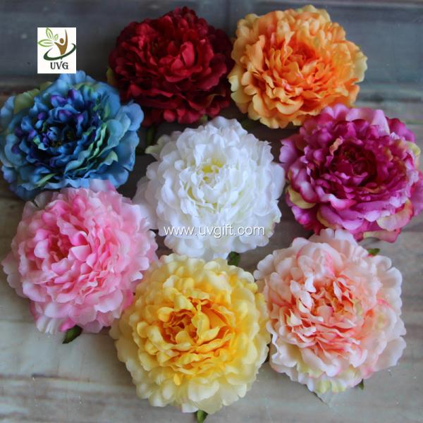 UVG wholesale silk flowers in individual artificial penoy for floral wall