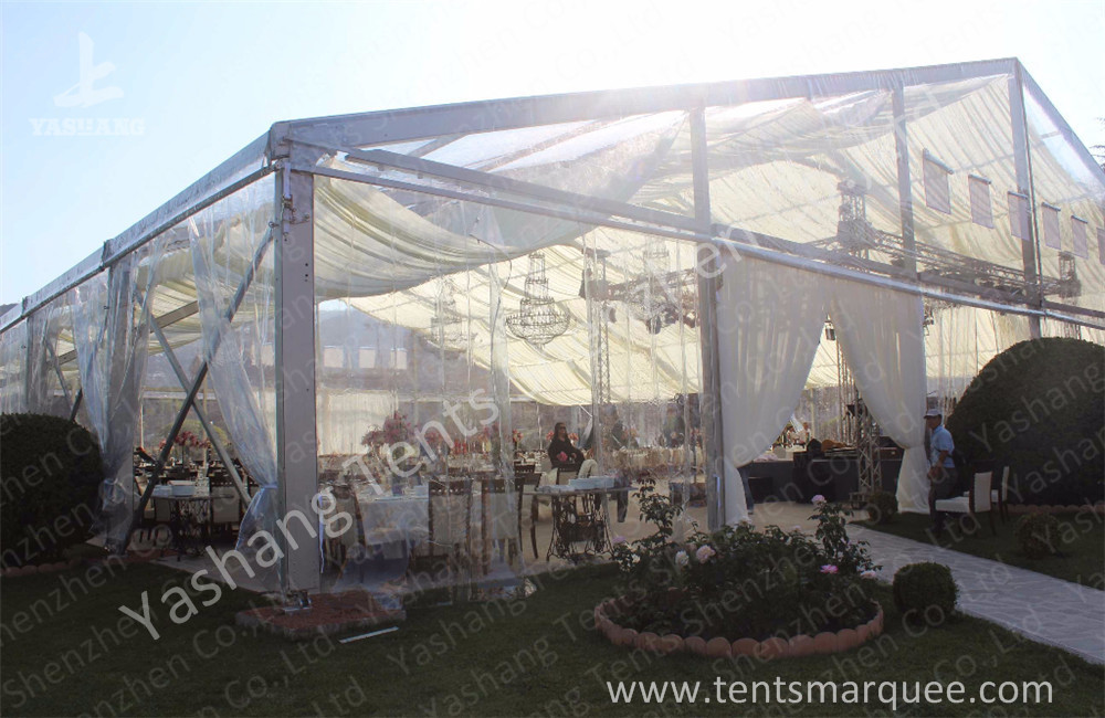 4x27M Arc Shape Outdoor Party Event Tent Hard Presed Aluminum Alloy