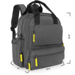Trendy Baby Diaper Bags , Polyester Material Baby Changing Rucksack