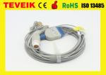 Teveik Manufacturer Reusable Medical Mindray 5 leads Round 12pin ECG Cable for