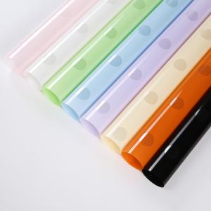 Wholesale Hollowed Transparent OPP Florist Wrapping Paper 0.035mm Thick Plastic Film from china suppliers