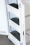 Deep Gray Laptop Charging Cabinet 54 Units Steel Material For Training School