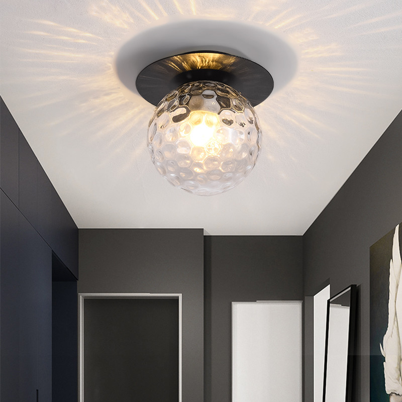 Glass Ball Ceiling light modern Staircase Balcony Corridor porch Bedside Hallway Ceiling lamp(WH-MA-165)