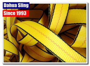 Wholesale Yellow Heavy Duty Lashing Straps , 1 Inch Webbing Strap 3000# BS Water Resistant from china suppliers