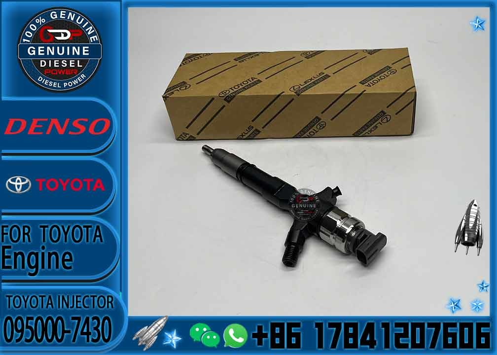 Genuine Fuel Injector 095000-7430 23670-39146 DCRI107800 Injector Nozzle 23670-30250 0950007430 for toyota hiace 2.5 d-4