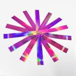 Customized Printed Personalized Paper Wristbands For Events Synthetic