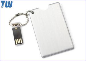 Wholesale Metal Credit Card USB Flash Drive Device High Quality Printing Free Ball Chain from china suppliers
