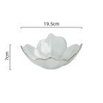 Hand Made Flower Shape Solid Color Glass Bowl