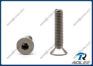 Wholesale M3-0.5 x 10mm DIN 7991 Stainless Steel 316 Flat Head Allen Socket Cap Screw from china suppliers