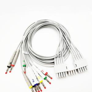 Wholesale 127cm Banana Plug 10 leads Ecg holter Cable , 0.47lb TPU Mortara Holter Monitor from china suppliers
