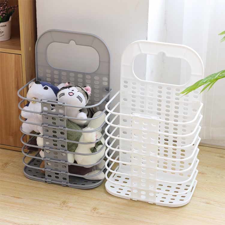 Waterproof Bathroom Collapsible Laundry Hamper Multifunction Wall Mounted Portable