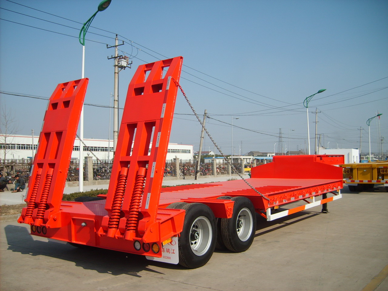 NDRC Announced Enterprise low bed semi trailer with gooseneck and 2 axles in Nigeria