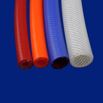 Polyester Braided Silicone Tubing High Temperature For Food Equipment Materials