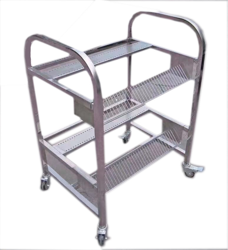 Stainless Steel 2 Tiers Feeder Trolley PANASERT MSR Machinery Spare Parts