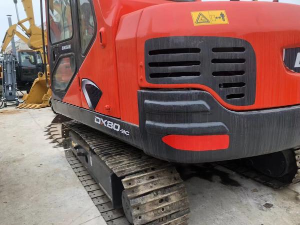 Hot Sale 90% New Korea 8 Ton Used DOOSAN DX80-9CExcavator 42.5KW Engine Included