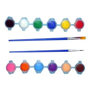 Wholesale DIY 12 Colors 5ml Strips Acrylic Small Paint Pots Washable For Kids Adults from china suppliers