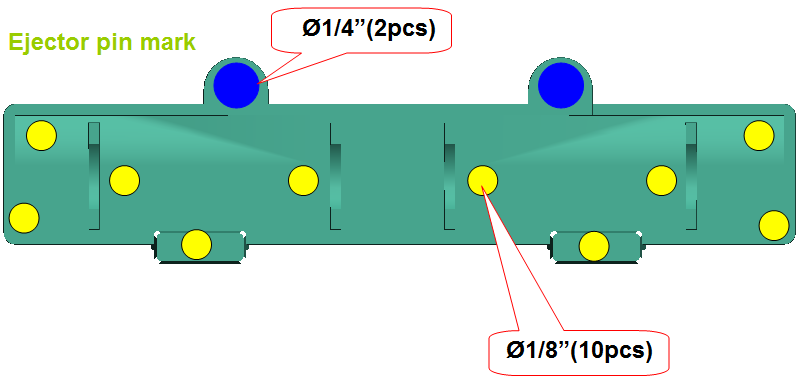 Custom Made Injection Mould Plastic Parts PC Mould For Household Battery Cover