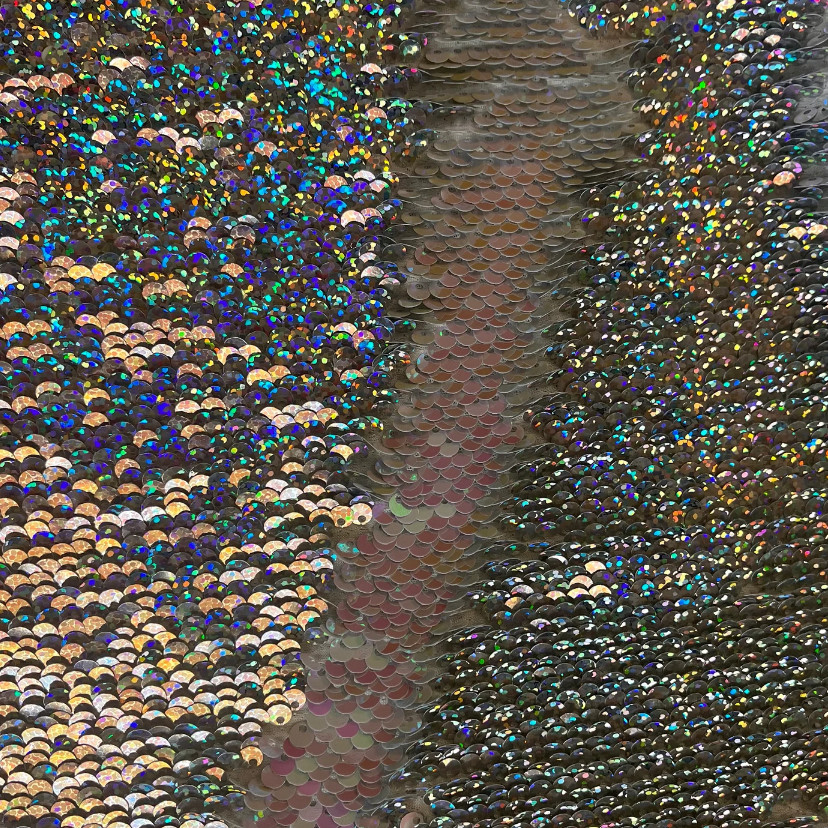 Lightweight Woven Metallic Chainmail Mesh Fabric For Garment Decoration