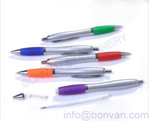 Wholesale silver plastic ball pen,silver promotional pen,promotional silver pen from china suppliers