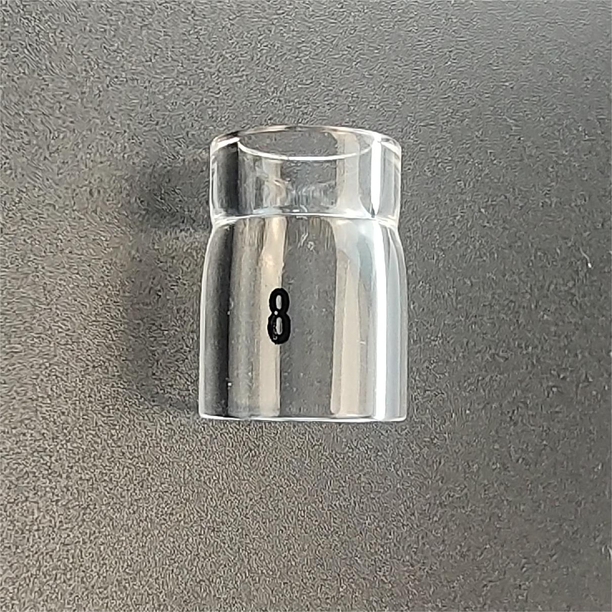 UPPERWELD 13NQ10-6 7 8 Clear Glass Nozzle Perfect for Professional Tig Welding Torch