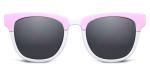 Square Light Weight Eyeglass Frames Len PEI Black Blue Pink UV Protection