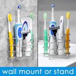 Wall Mount 304 Stainless Steel Toothbrush Holder Bathroom Accessories Organizer