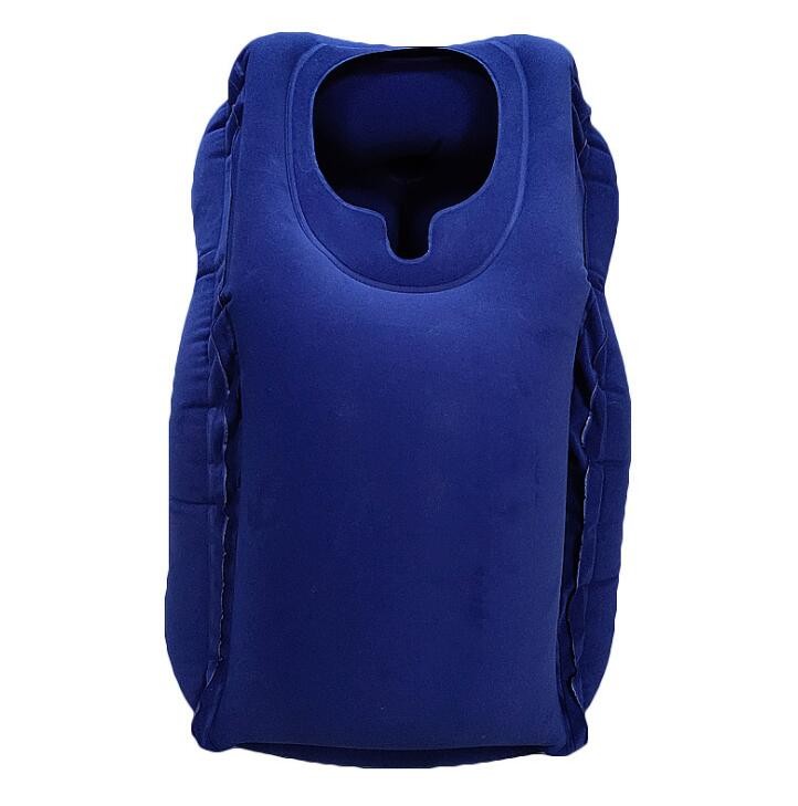 Ultralight Inflatable Travel Pillow , Inflatable Airplane Pillow For Neck Lumbar Support
