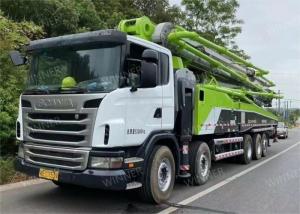 Wholesale 2013 Zoomlion Mode Used Concrete Pump Boom Trucks 63m With Scania Chassis in Egypt heavy machinery after refurbishing from china suppliers