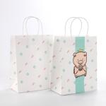150g Kraft Paper Printed Paper Bags Bakery Packaging 8g/Pcs