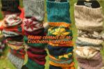 girl deer snowflake jacquard knit boot socks wood feel casual wool acrylic,